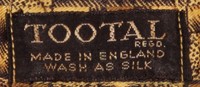 Tootal label, 1960s
