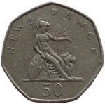 50 new pence, 1969