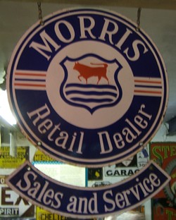Morris dealer sign, 1930s