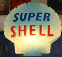 Super Shell petrol pump sign, 1960s