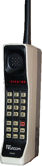 Motorola Dynatac 8000x, authur:Redrum0486, distributed under Creative Commons Attribution ShareAlike 3.0