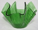 Chance Glass Handkerchief Vase, Corden pattern, c1961