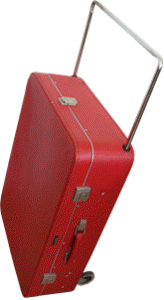 Cavalet suitcase with wheels c1972