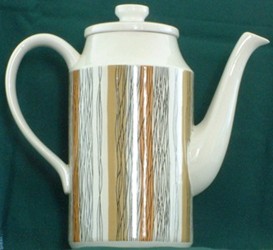 Midwinter Fine shape coffee pot with Sienna pattern, 1962