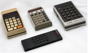 Pocket calculators from c1972
