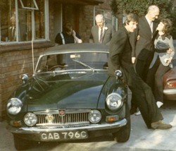 MGB original photograph from the 60s