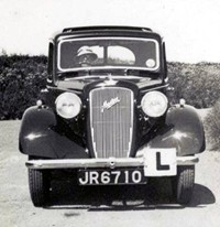 Austin Ten with L-Plates