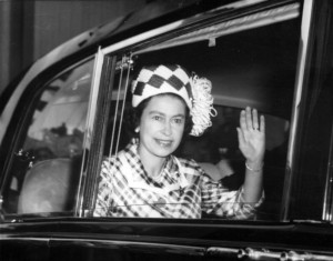 Queen Elizabeth II on a Royal visit to Queensland, Australia in 1970