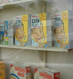 Cornflake packets, 1960s Cornflake packets, 1960s