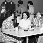 Seattle City Light employees on coffee break, 1963 (Image by Seattle Municipal Archives licensed and distributed under CC BY-SA 2.0, cropped).
