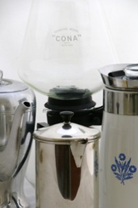 Coffee makers from the 1930s to the 1970s