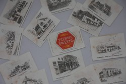 Matchbox labels from Trophy Taverns collected in the 1970s Matchbox labels from Trophy Taverns collected in the 1970s
