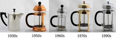 Evolution of the cafetiere Evolution of the cafetiere