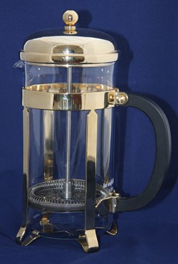 La cafetière, gold finish, 1970s La cafetière, gold finish, 1970s