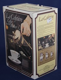 La cafetière, packaging 1970s La cafetière, packaging 1970s