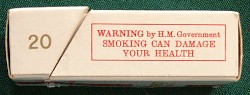 Cigarette packet, 1971 style - mild health warning - would you be convinced?