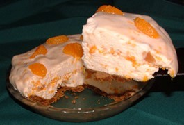 Mandarin Cream Pie a favourite sixties desert