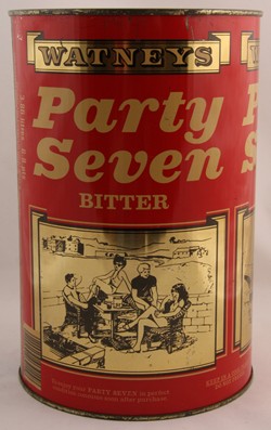 Watneys Party Seven, 1980s can Watneys Party Seven, 1980s can