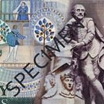 William Shakespeare was the first person, other than a monarch, to appear on a UK banknote