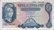 Five pound note, c1957 (image M. Veissed & Co)