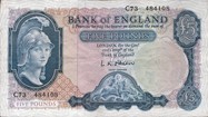 Five pound note, c1957 (image M. Veissed & Co) Five pound note, c1957 (image M. Veissed & Co)