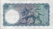 Five pound note, c1957 (image M. Veissed & Co) Five pound note, c1957 (image M. Veissed & Co)