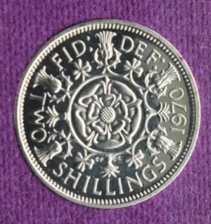 Florin, 1970, reverse Florin, 1970, reverse