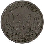 100 old Francs 1955