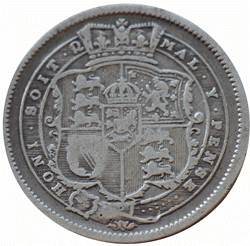 One shilling coin, 1816 One shilling coin 1816