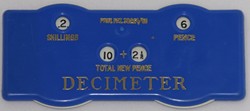 Decimeter c1968 - Old to new money converter
