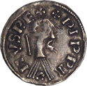 Denier (denarius) of Pepin the Short