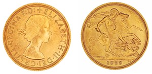 Gold sovereign, 1959