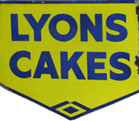 Lyons Cakes sign, 1930s (image designdigital)