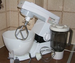 Kenwood Chef KM200 with a range of attachments, 1990s Kenwood Chef KM200 with a range of attachments, 1990s