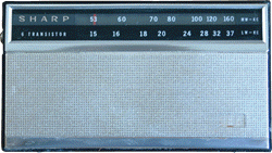 Sharp transistor radio, 1960s