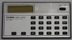 Casio LC-78S Mini Card calculator