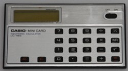 Casio LC-78S Mini Card calculator Casio LC-78S Mini Card calculator
