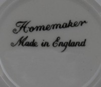 Ridgway Homemaker first backstamp Ridgway Homemaker first backstamp