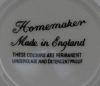 Ridgway Homemaker second backstamp Ridgway Homemaker fourth backstamp