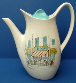 Midwinter Cannes coffee pot by Hugh Casson (image: Amelia2979)