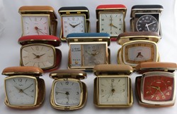 Vintage travel alarm clocks, 1960s to 1980s Vintage travel alarm clocks, 1960s to 1980s