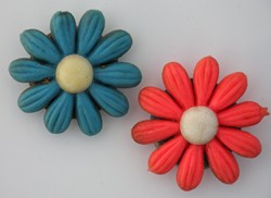 1970s flower fridge magnets