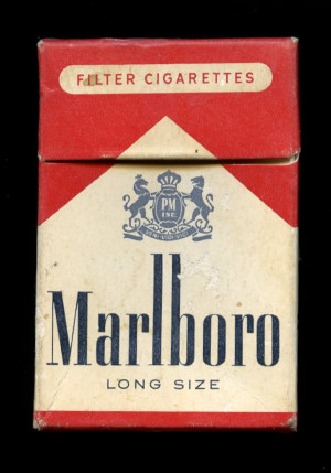 Marlboro flip-top box, 1955-8