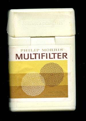 Multifilter cigarette packet 1970-7 Multifilter cigarette packet 1970-7