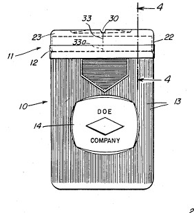 Philip Morris plastic pack patent illustration Philip Morris plastic pack patent illustration