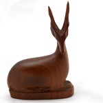 Carved African antelope 1960s to 1970s