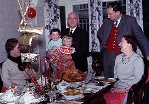 60s style Christmas lunch