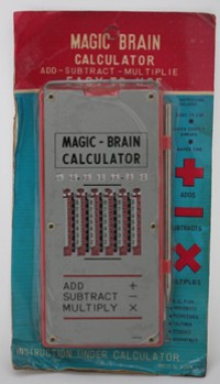 Magic Brain calculator, 1960s Magic Brain calculator, 1960s