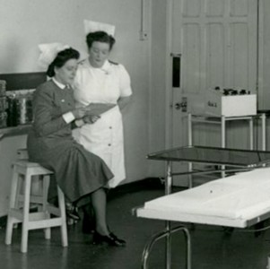 Theatre nurses in 1951. Women did very different work to men in the 1950s Theatre nurses in 1951. Women did very different work to men in the 1950s