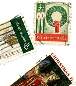 USA Chritmas stamps: 1968, 1962 and 1969 USA Chritmas stamps: 1968, 1962 and 1969